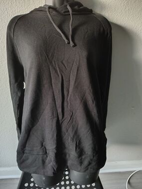 Eddie Bauer Black Fleece-Lined Pullover Hoodie Women's M